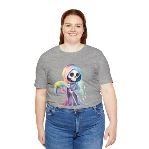 Cute Colorful Reaper - Short Sleeve Tee
